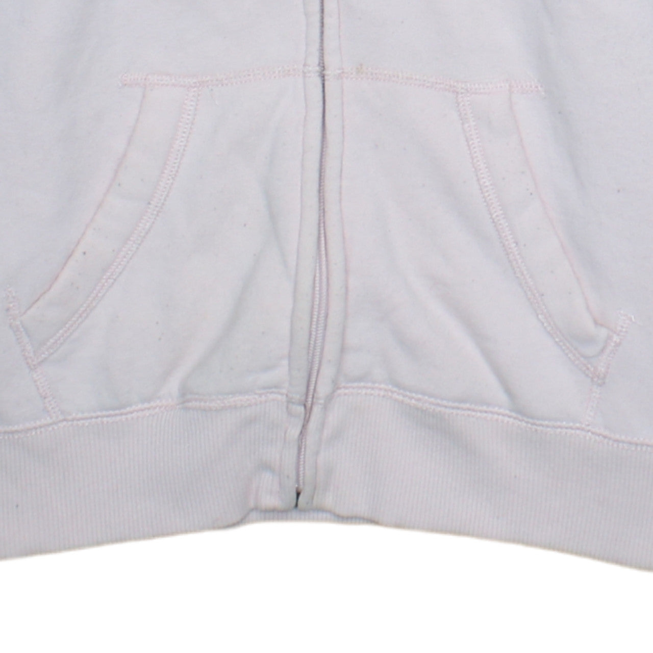 Hollister Women Pink Full Zip Hoodie Medium Cotton Blend Logo Hooded Sweatshirt