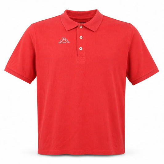 Kappa Men's Red XL Cotton Short Sleeve Polo Shirt