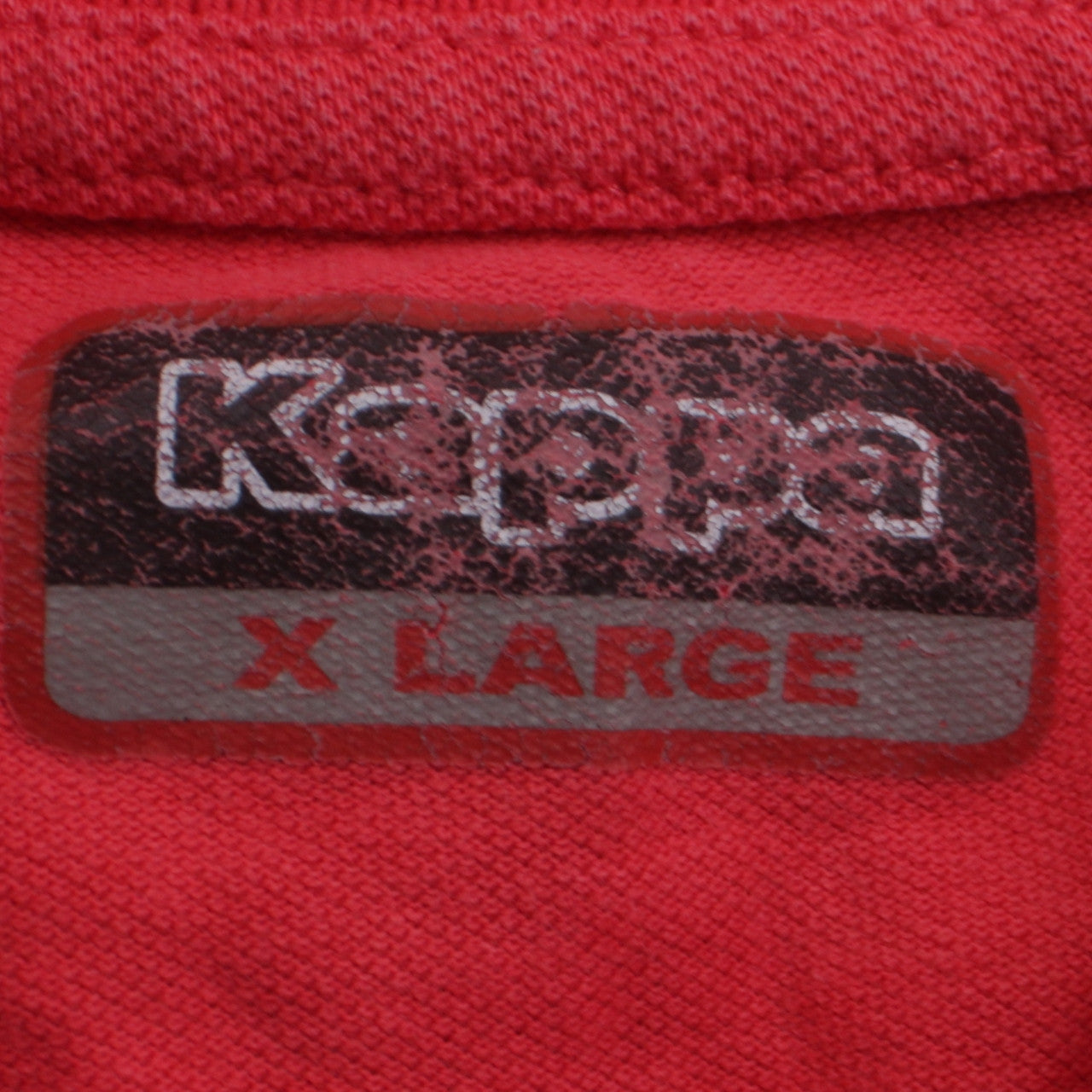 Kappa Men's Red XL Cotton Short Sleeve Polo Shirt