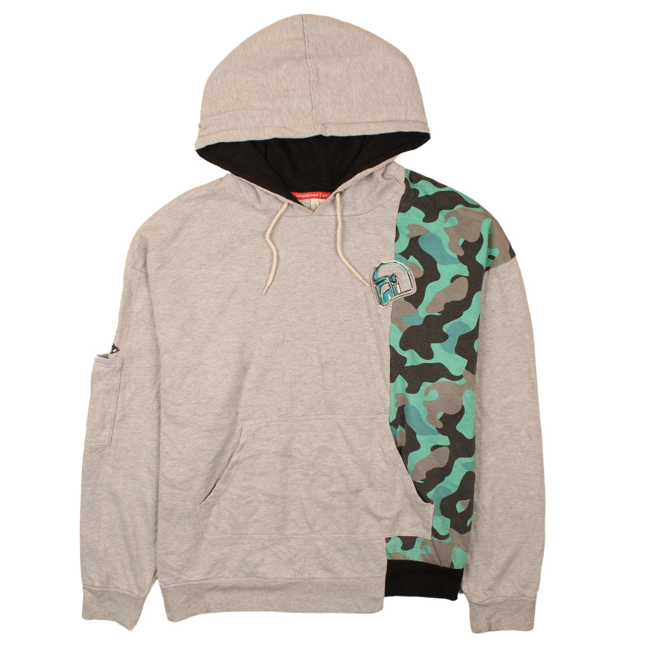 Disney Men’s Grey Camouflage Star Wars 2XL Pullover Hoodie