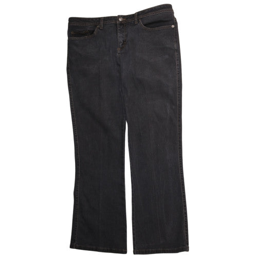 VF Jeanswear Women's Black Bootcut Stretch Denim Jeans Size 16