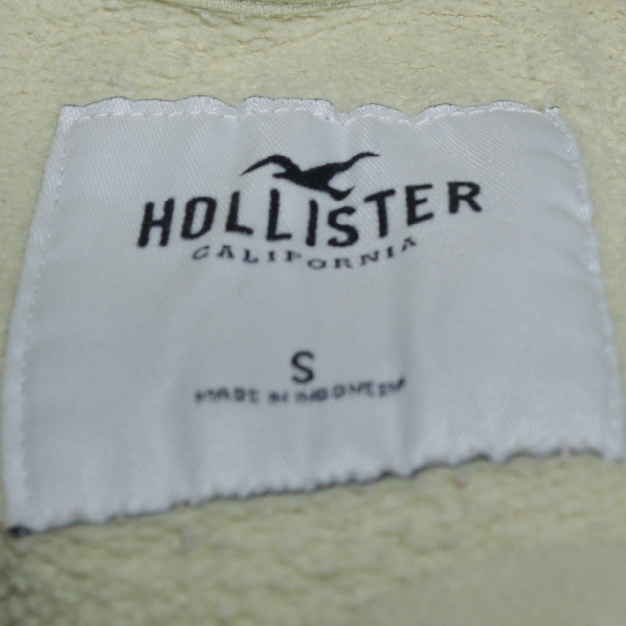 Hollister Women’s Green Pullover Hoodie Small Logo Embroidered Cotton Blend