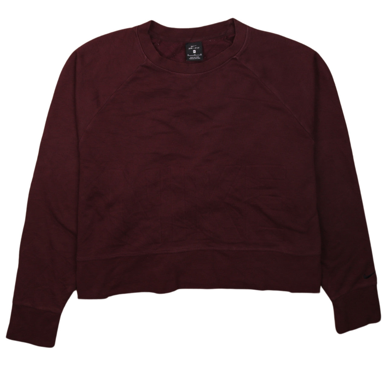 Nike Women’s Burgundy Dri-Fit Sweatshirt XL Crew Neck Pullover