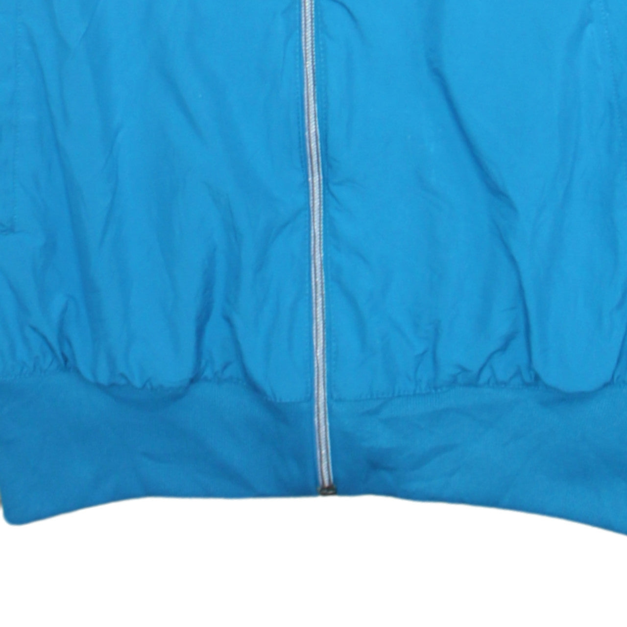 Nike Women Blue Hooded Windbreaker Jacket Size L Full Zip Lightweight