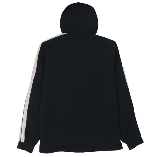 Ellesse Men's Black Nylon Hooded Anorak Jacket Size M Retro Sports Style