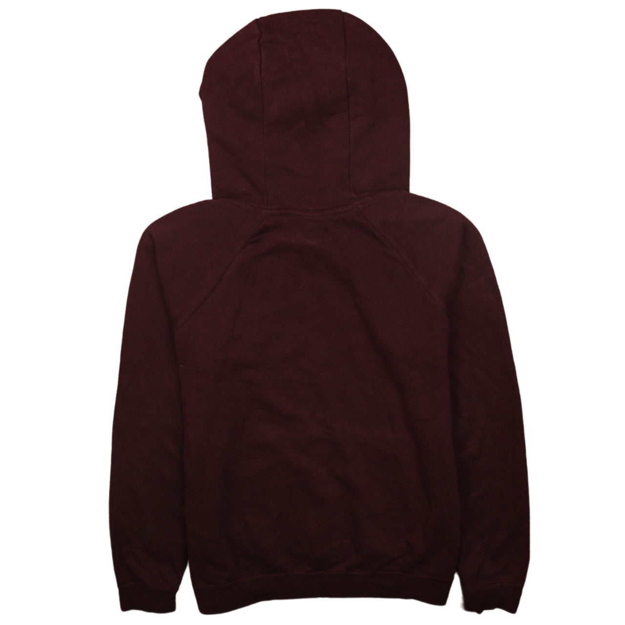 Nike Women Burgundy Pullover Hoodie Size M with Logo Print