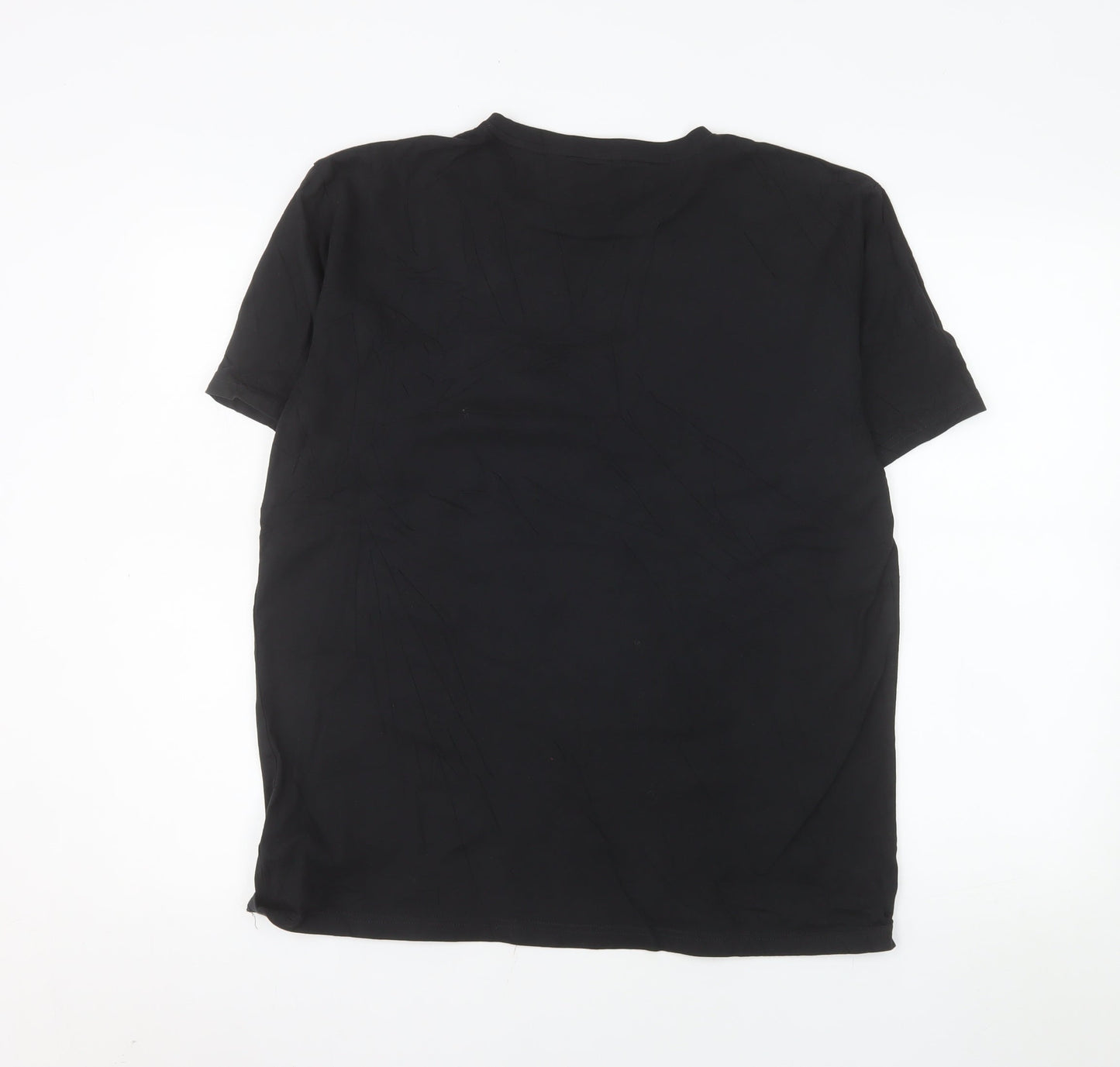 Gymshark Men's Black Slim Fit Crew Neck Cotton T-Shirt M