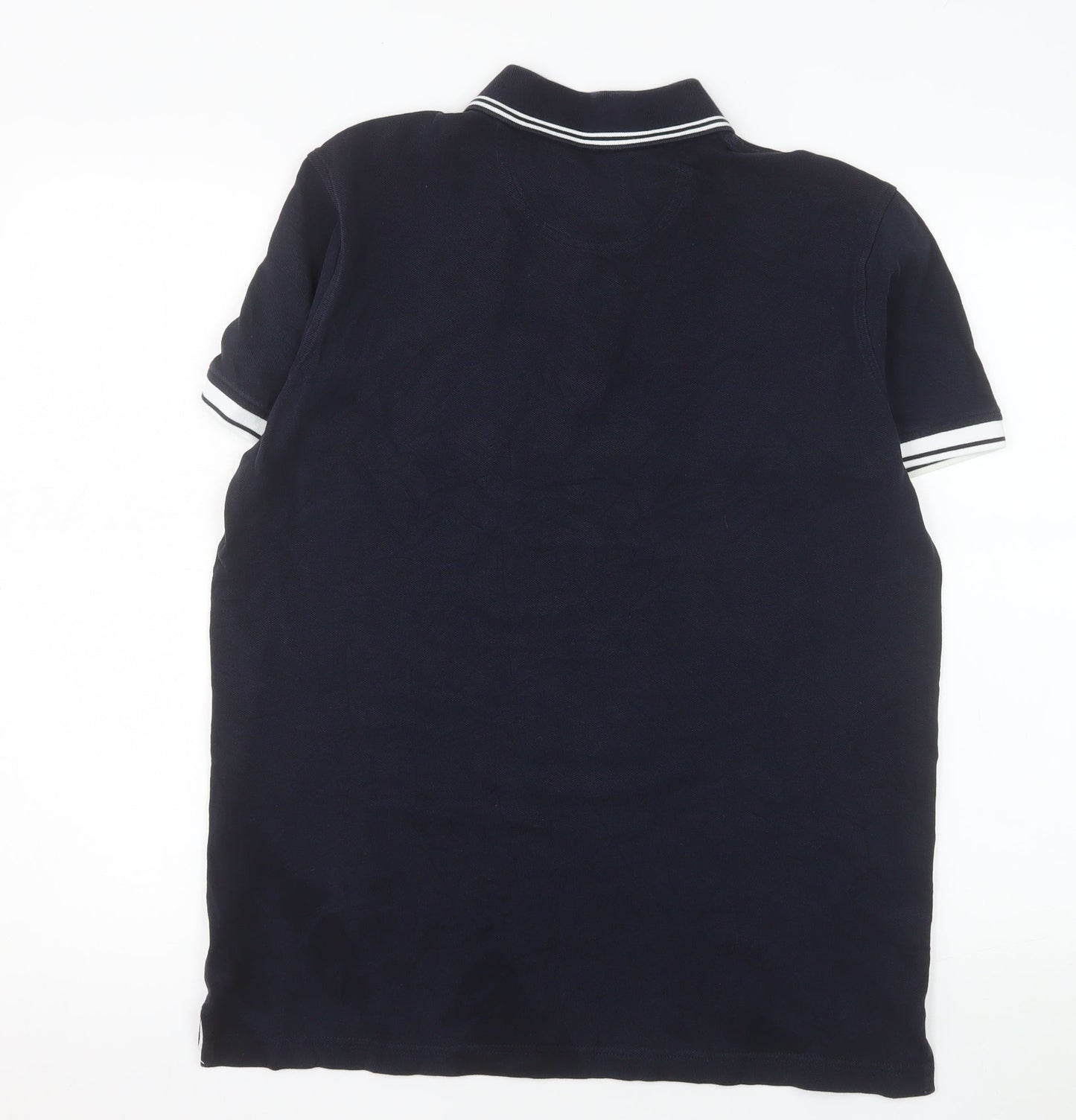 Henri Lloyd Men's Blue Regular Fit Cotton Polo Shirt Size L