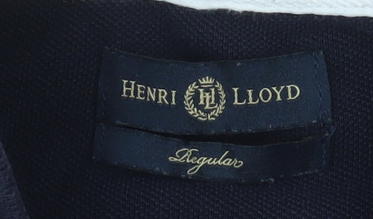 Henri Lloyd Men's Blue Regular Fit Cotton Polo Shirt Size L