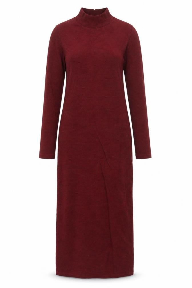 Pull&Bear Women Red Midi Bodycon Knit Dress Size 10