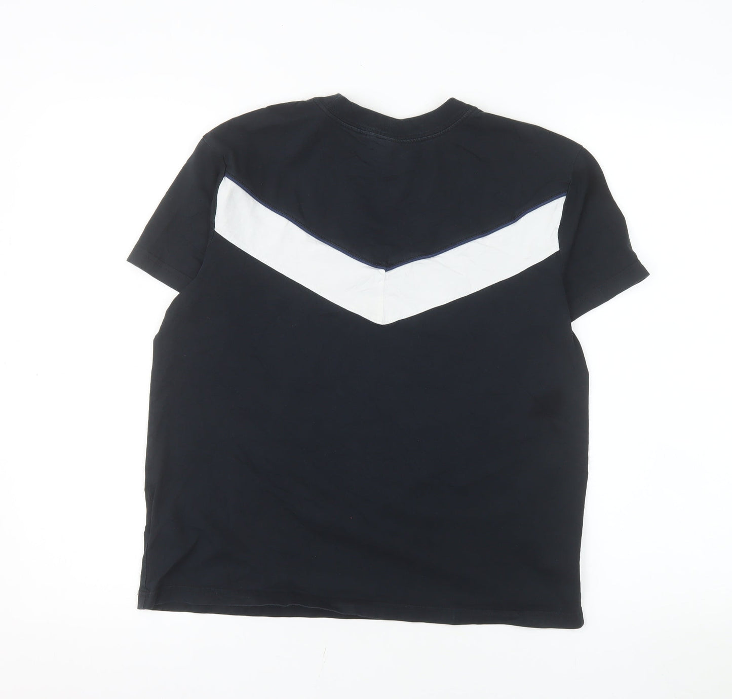 Nike Men Black Sportswear Cotton Crew Neck Short Sleeve T-Shirt S