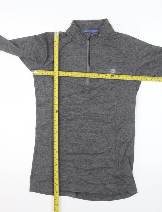 Karrimor Women's Grey Size 8 1/4 Zip X-Lite Pullover Sweatshirt
