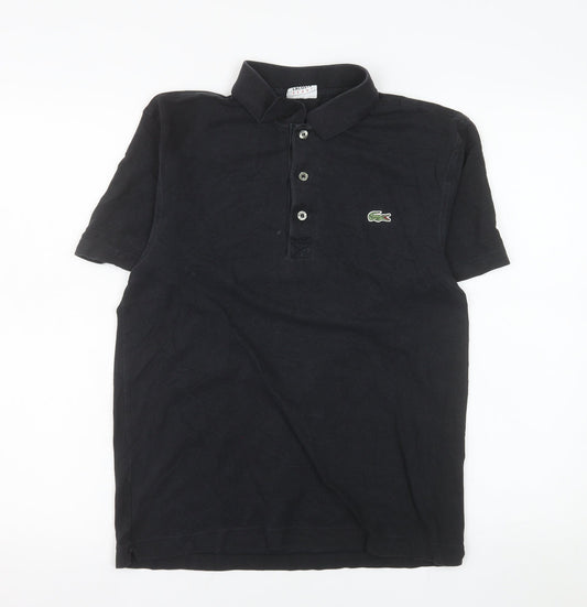 Lacoste Men's Black Sport Polo Shirt Size S 100% Cotton