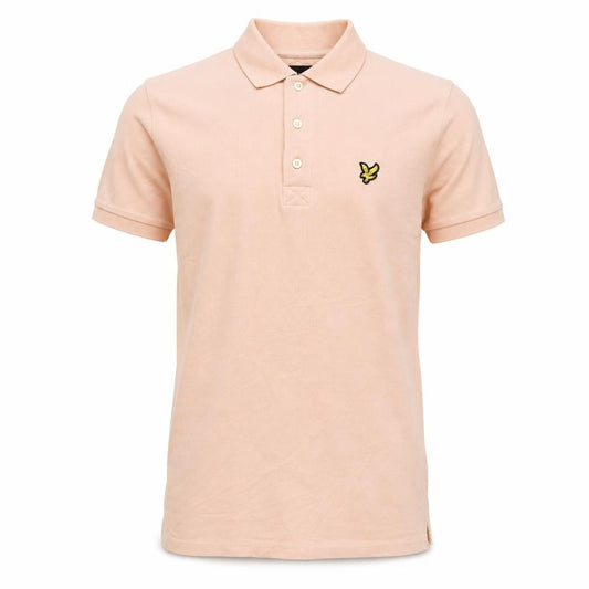 Lyle & Scott Men's Pink Cotton Polo Shirt Size S Classic Fit