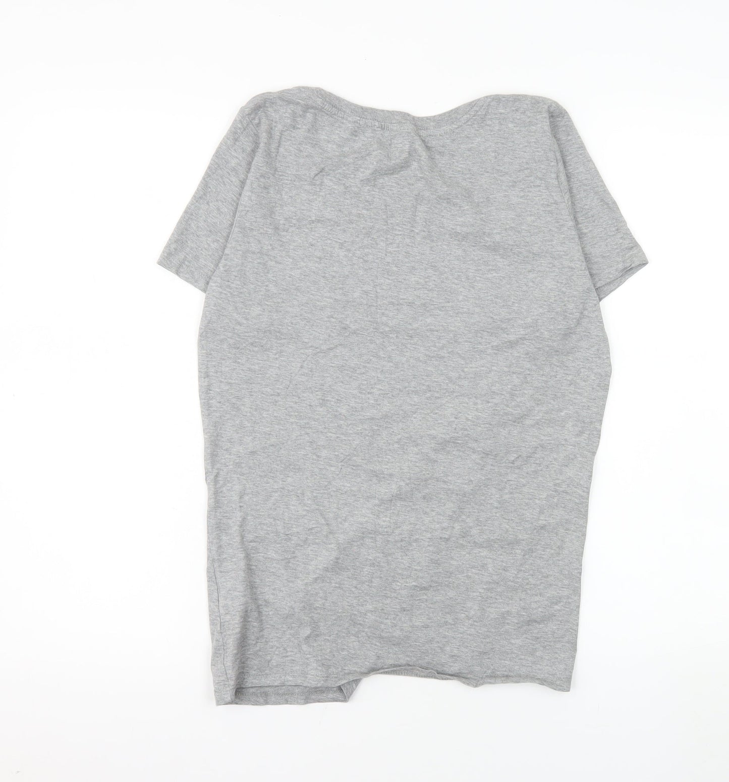 Nike Womens Grey Athletic Fit T-Shirt Medium Short Sleeve Cotton