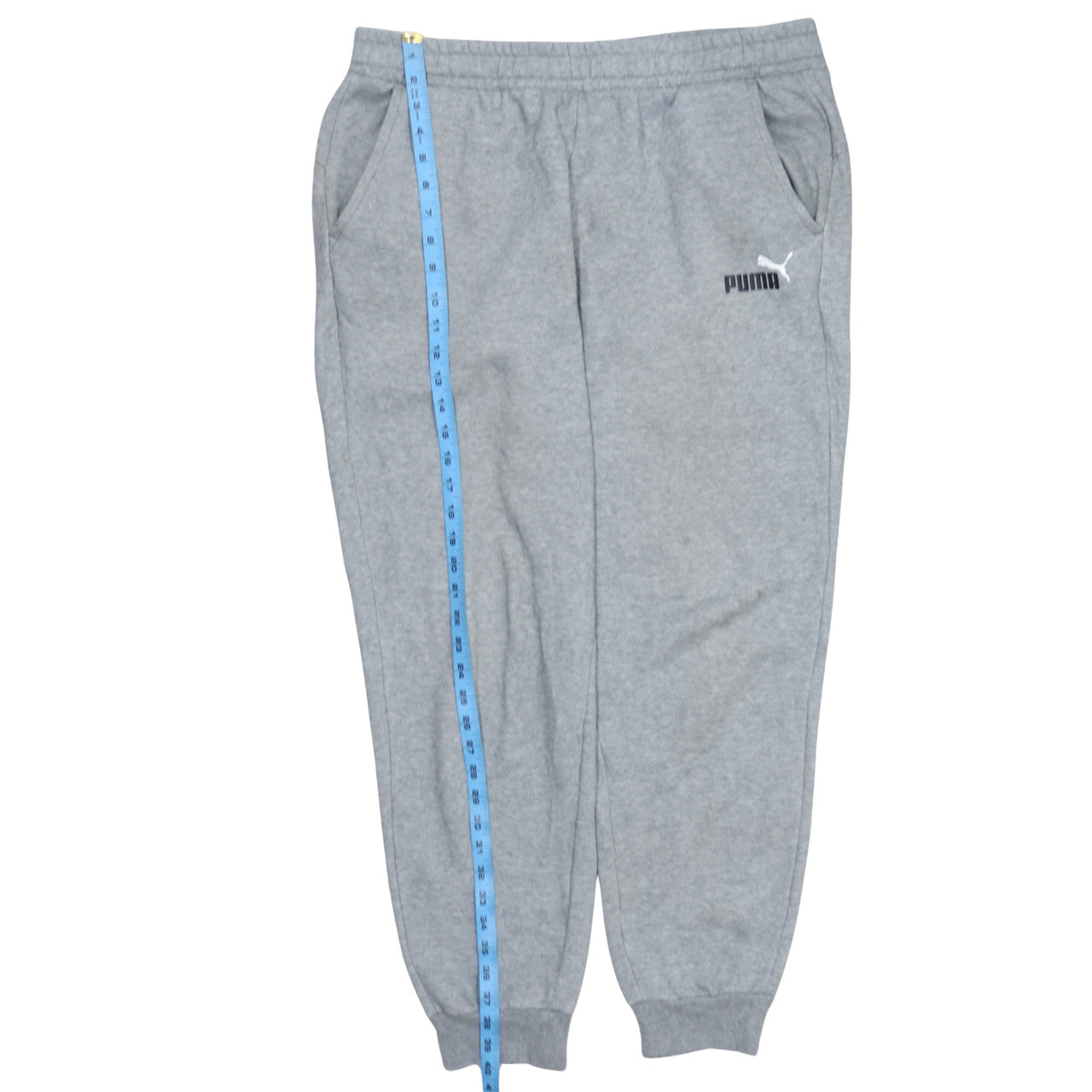 Puma Men’s Grey XL Sweatpants Fleece Joggers Regular Fit