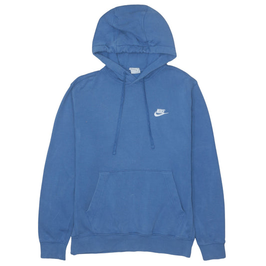 Nike Men Blue Pullover Hoodie Small Regular Fit Fleece Sweatshirt