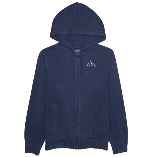 Kappa Men's Blue Full Zip Hoodie Small Regular Fit Fleece