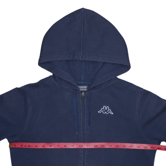 Kappa Men's Blue Full Zip Hoodie Small Regular Fit Fleece