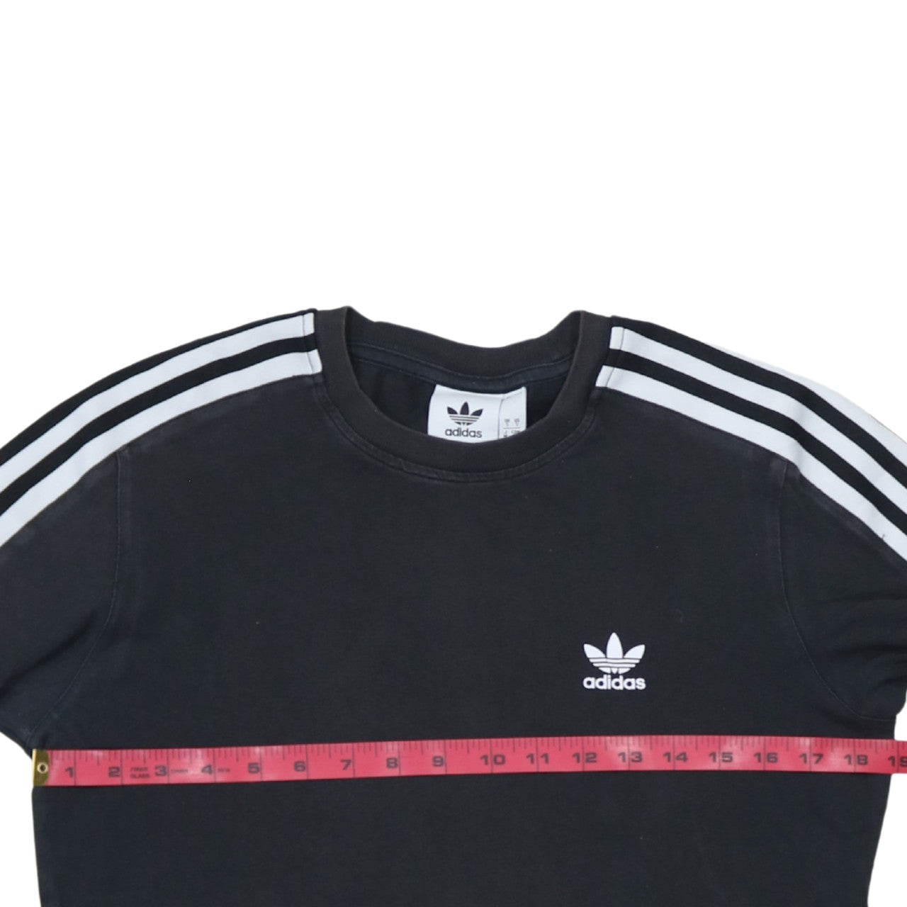 Adidas Men's Black Crew Neck Short Sleeve Cotton Sports T-Shirt S