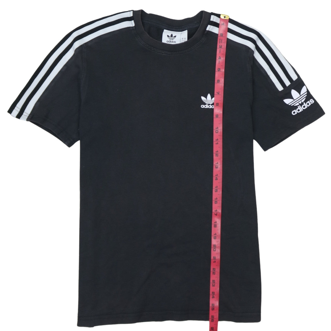 Adidas Men's Black Crew Neck Short Sleeve Cotton Sports T-Shirt S