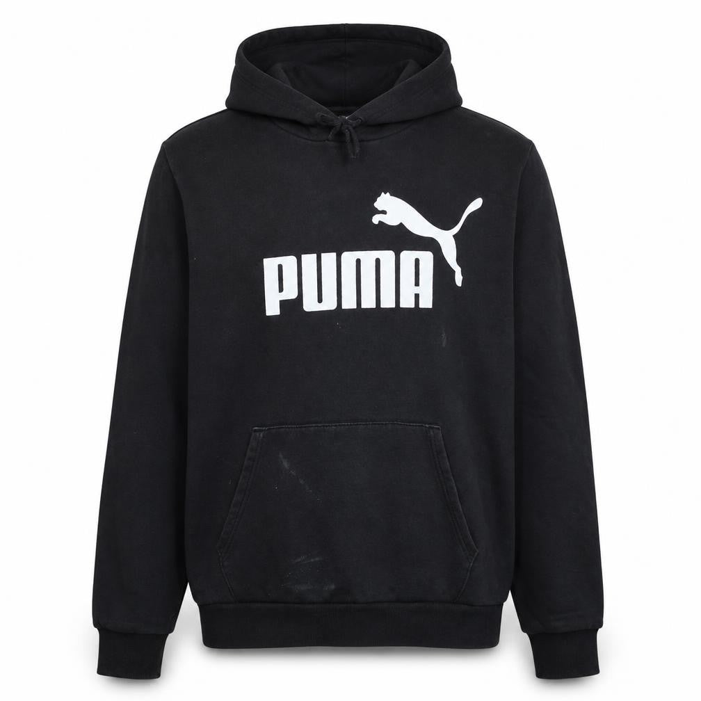 Puma Mens Black 2XL Pullover Hoodie Fleece Sportswear