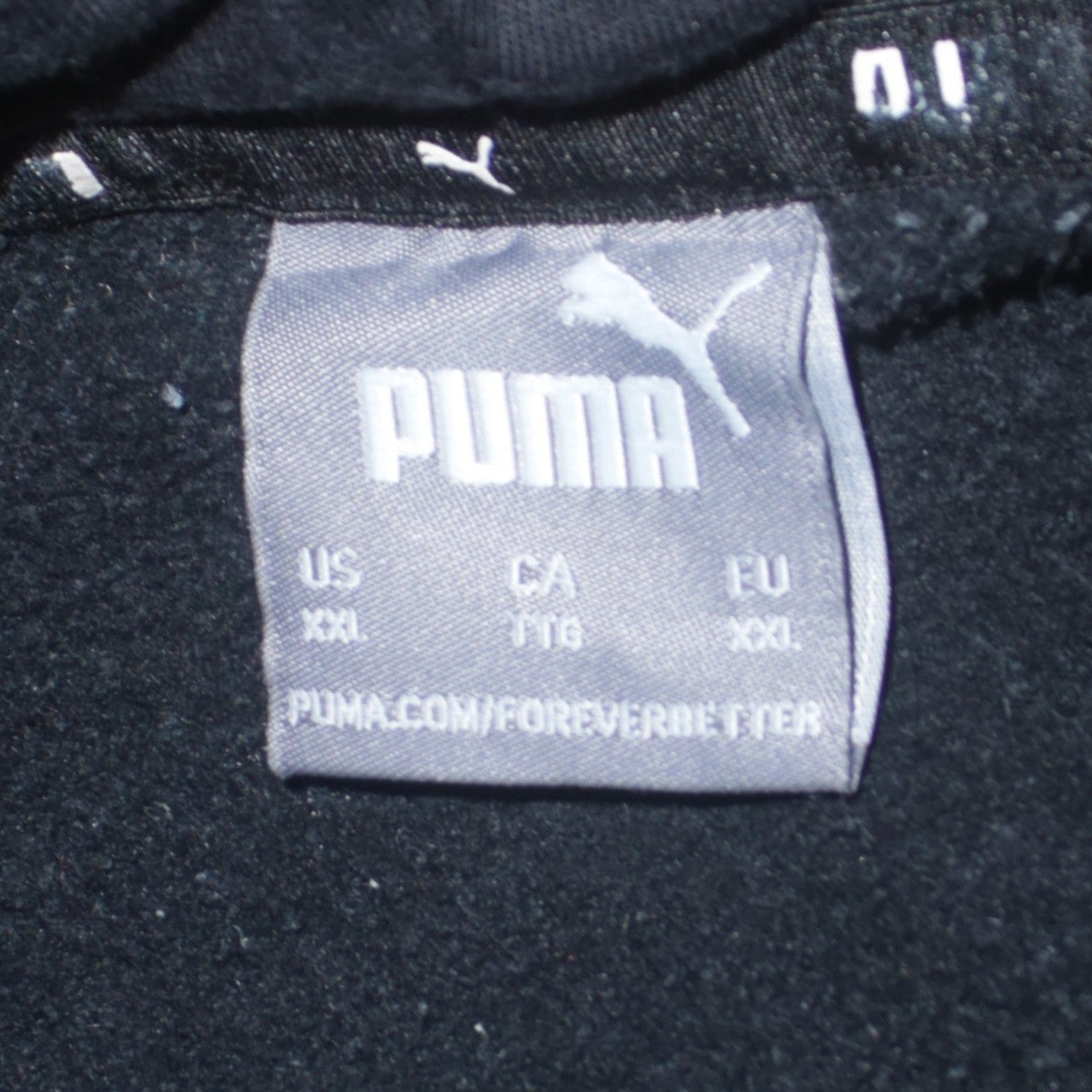 Puma Mens Black 2XL Pullover Hoodie Fleece Sportswear