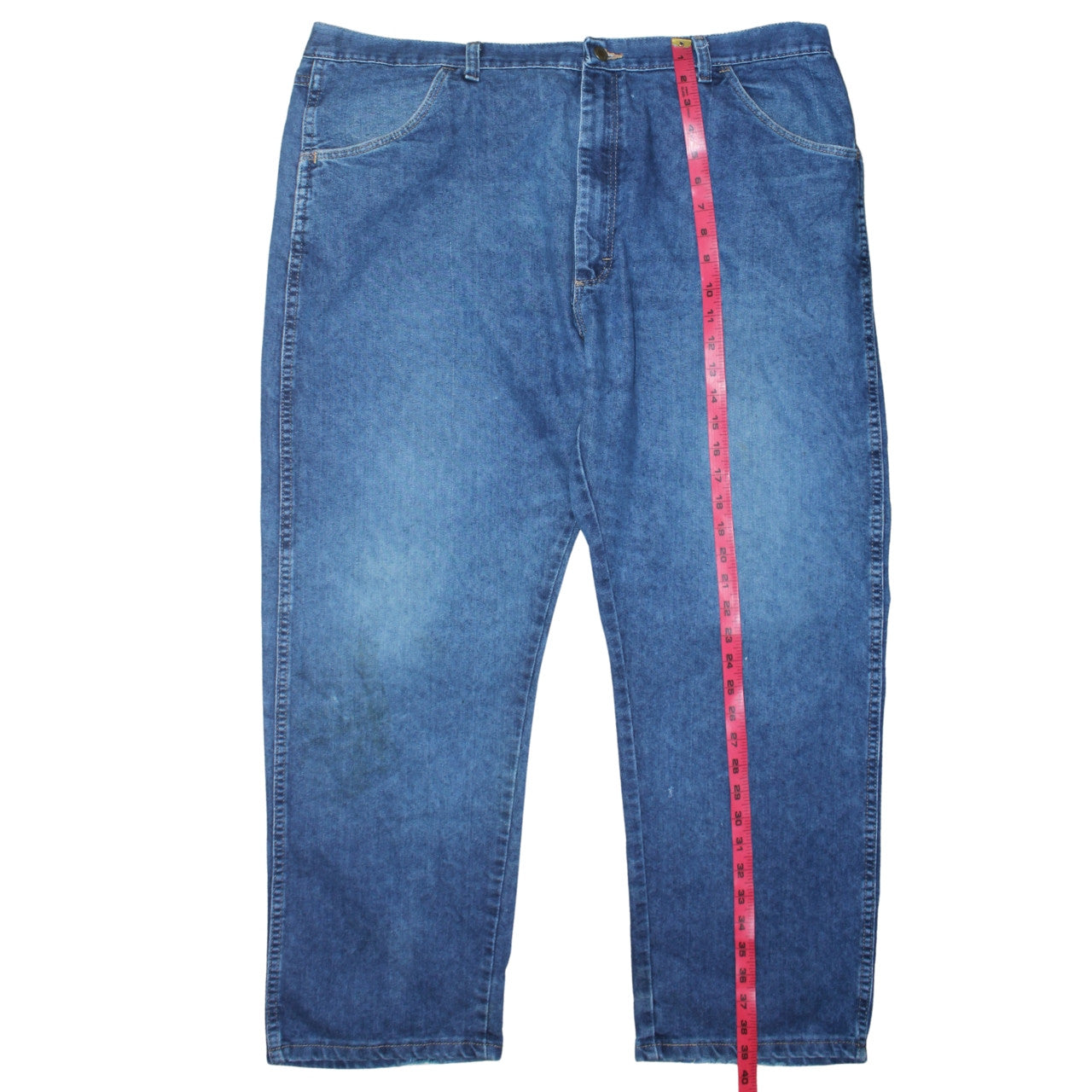 Wrangler Men’s Blue Regular Fit Denim Jeans 42W 29L Straight Leg