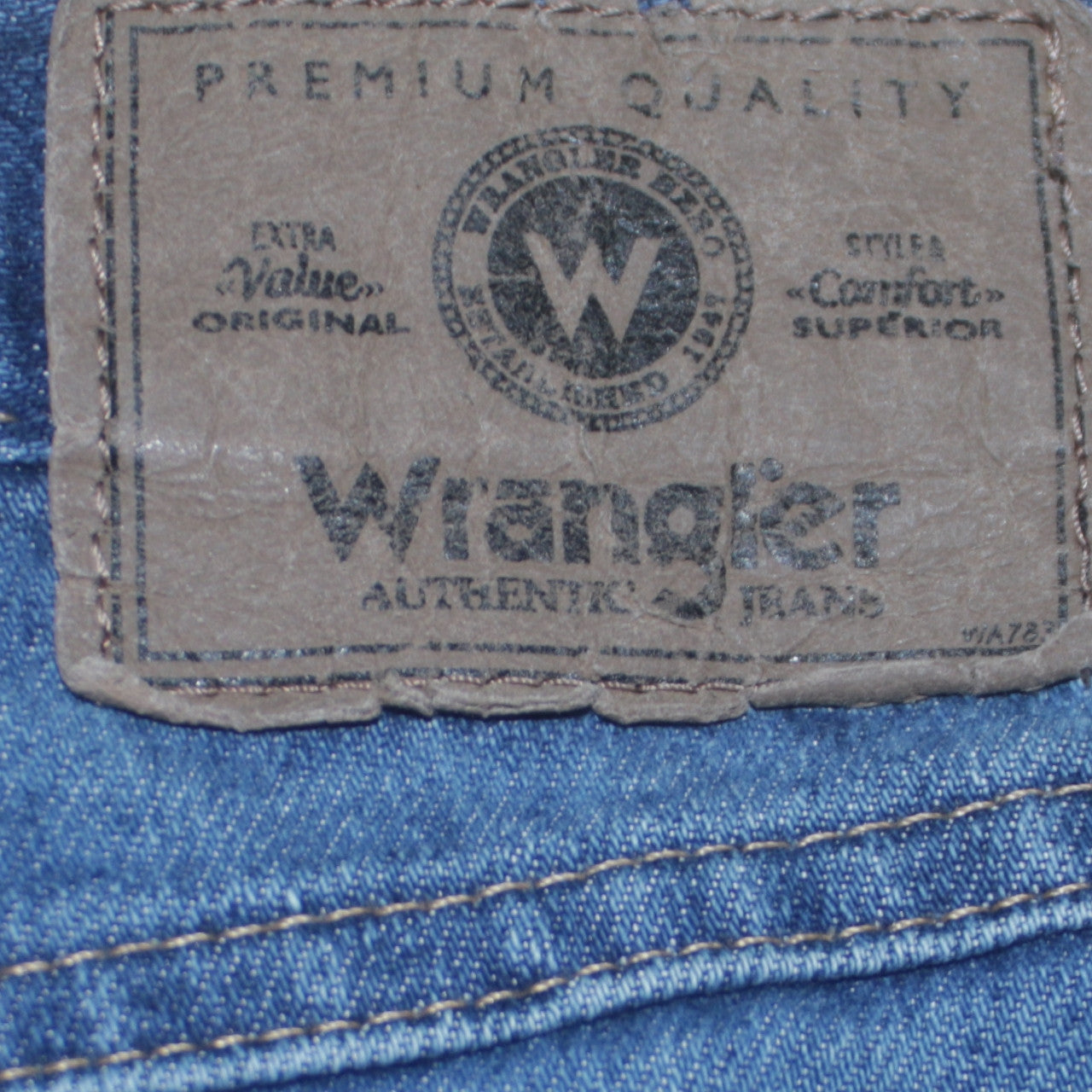 Wrangler Men’s Blue Regular Fit Denim Jeans 42W 29L Straight Leg