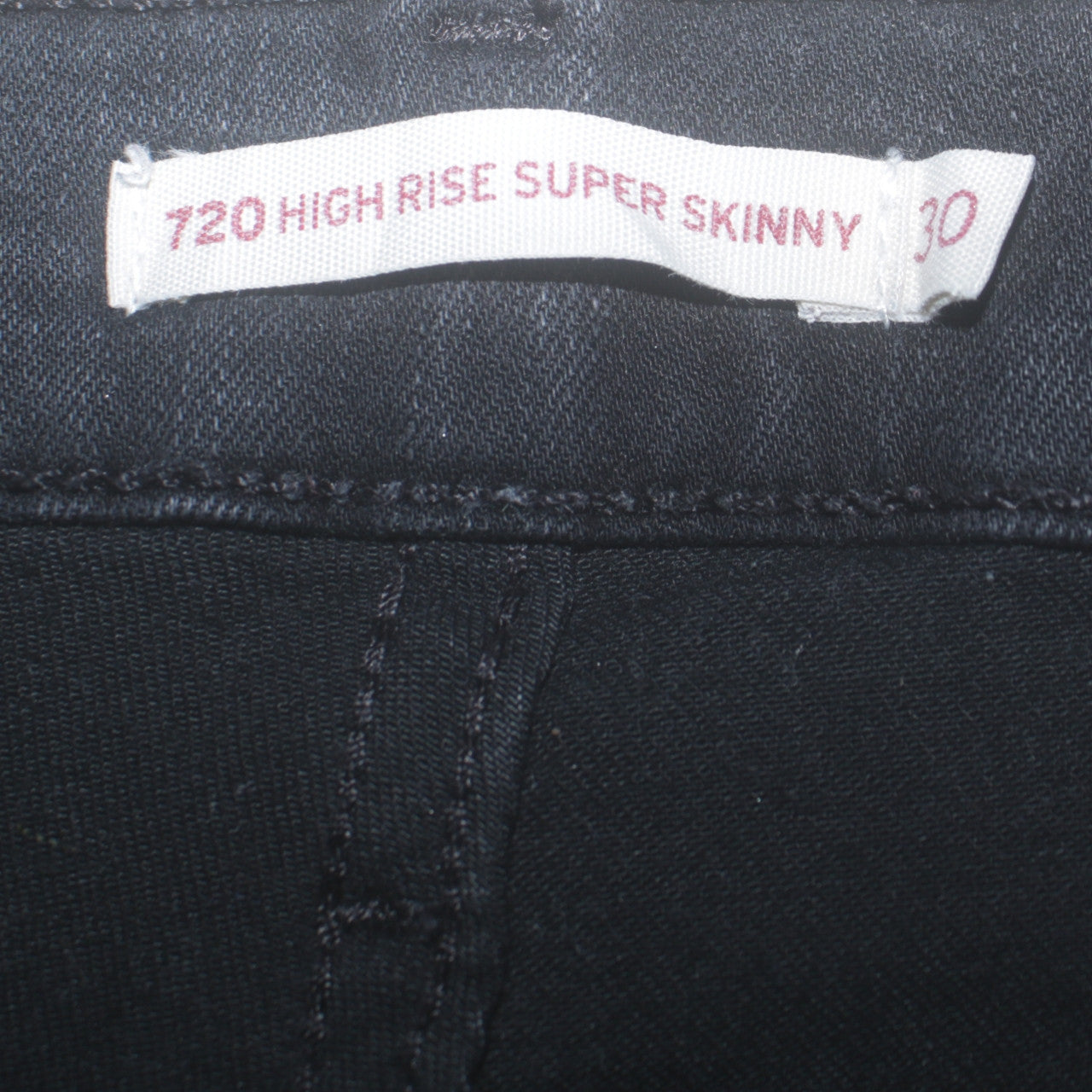 Levi's Women's Black 720 High Rise Super Skinny Jeans Size 30