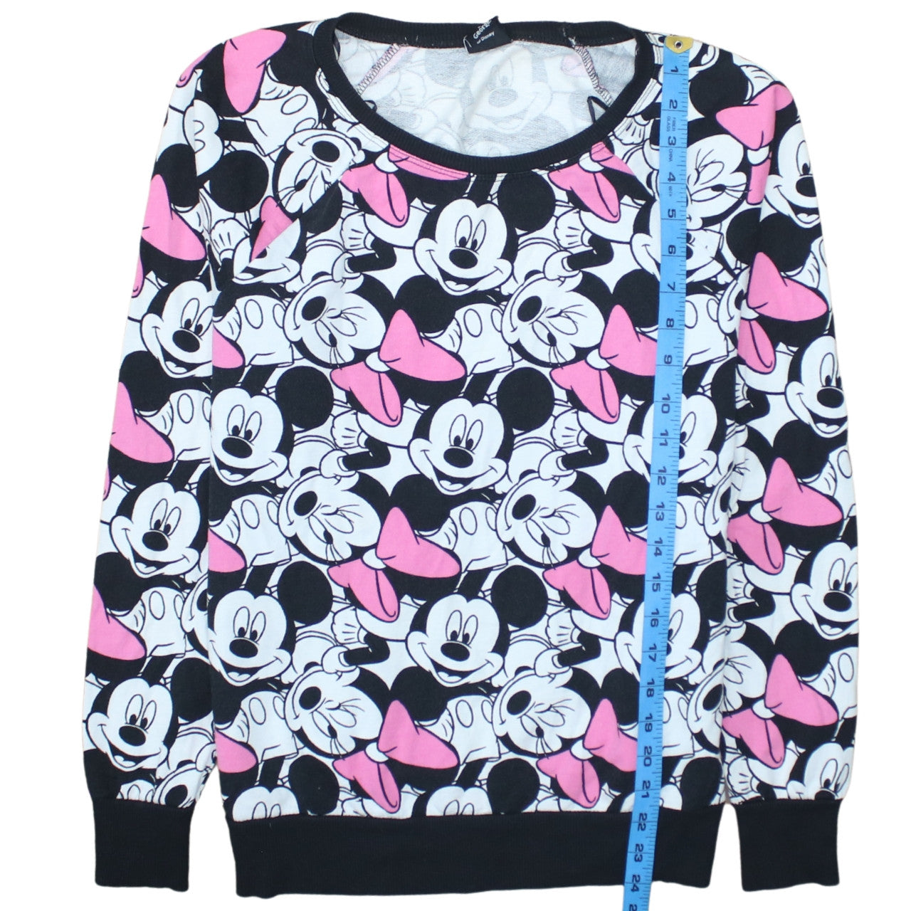 Disney at George Women Black Pink Mickey & Minnie Sweatshirt UK 12