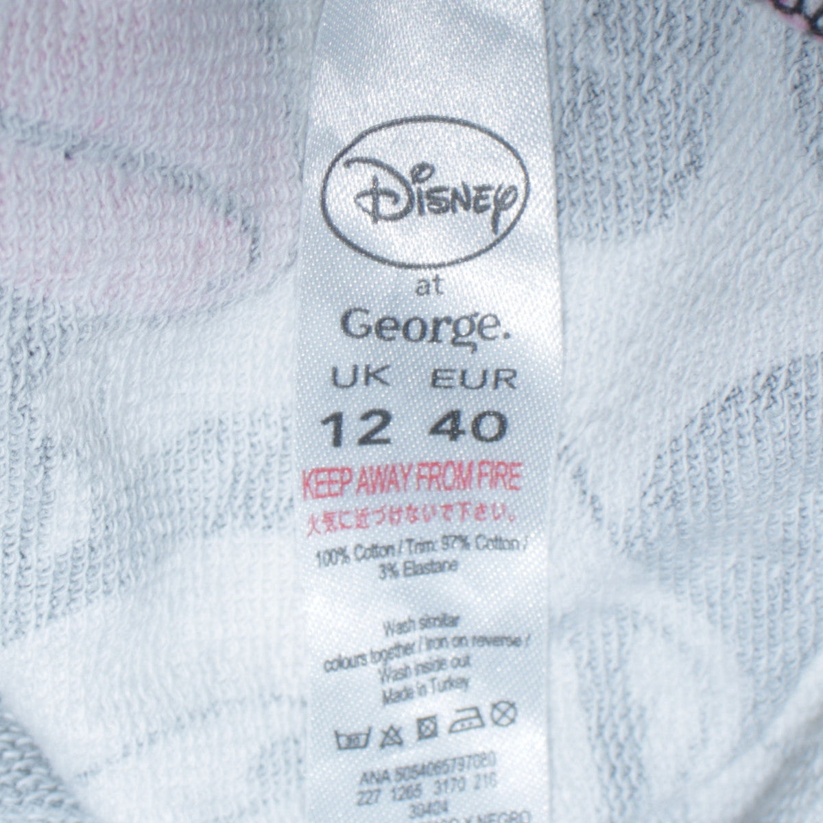 Additional view of Disney at George Women Black Pink Mickey & Minnie Sweatshirt UK 12