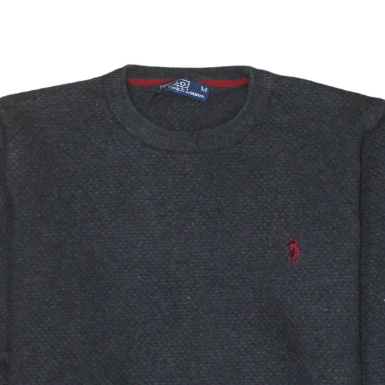 Ralph Lauren Men's Grey Wool Crew Neck Pullover Jumper M