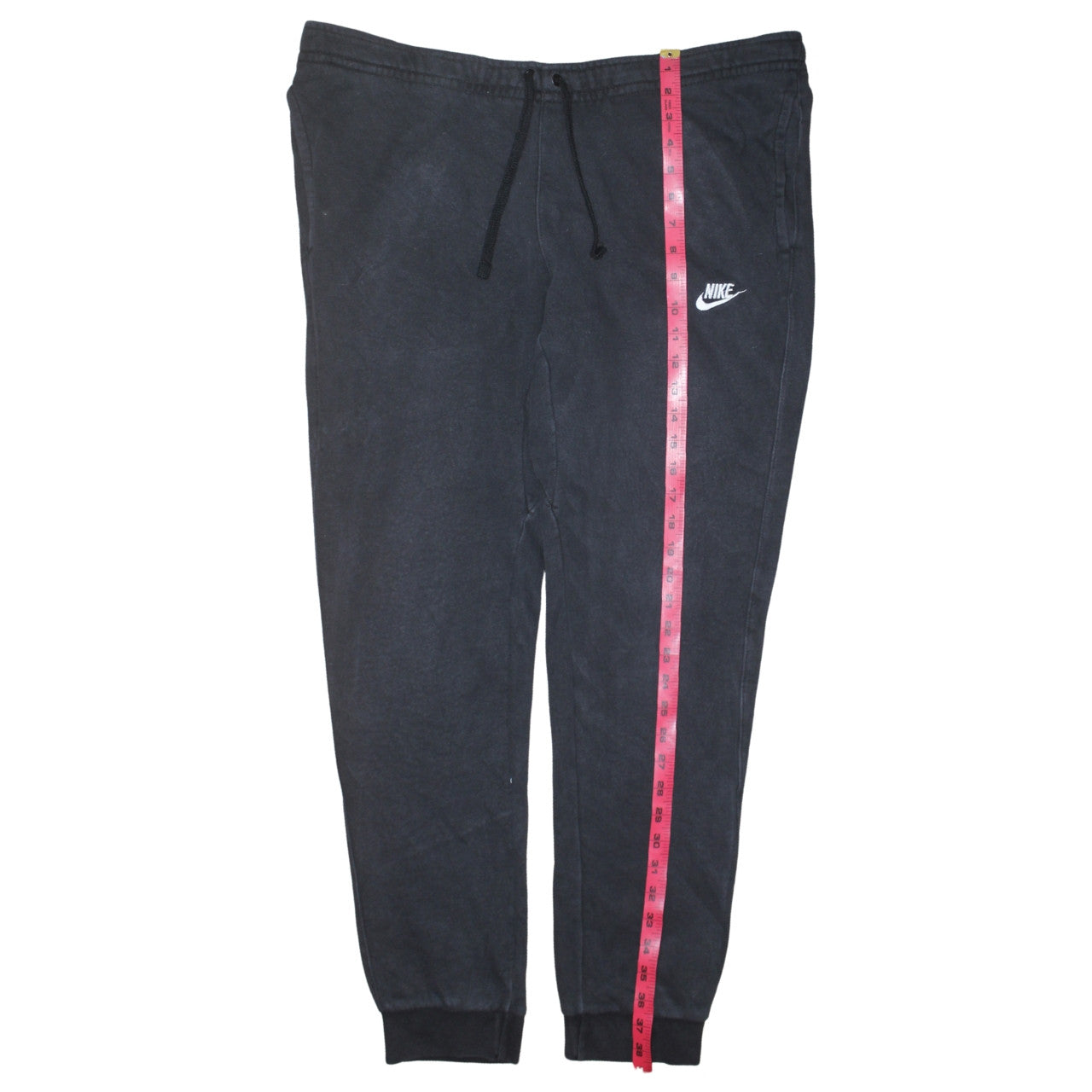 Nike Men's Black Jogger Sweatpants L Regular Fit Fleece Trousers