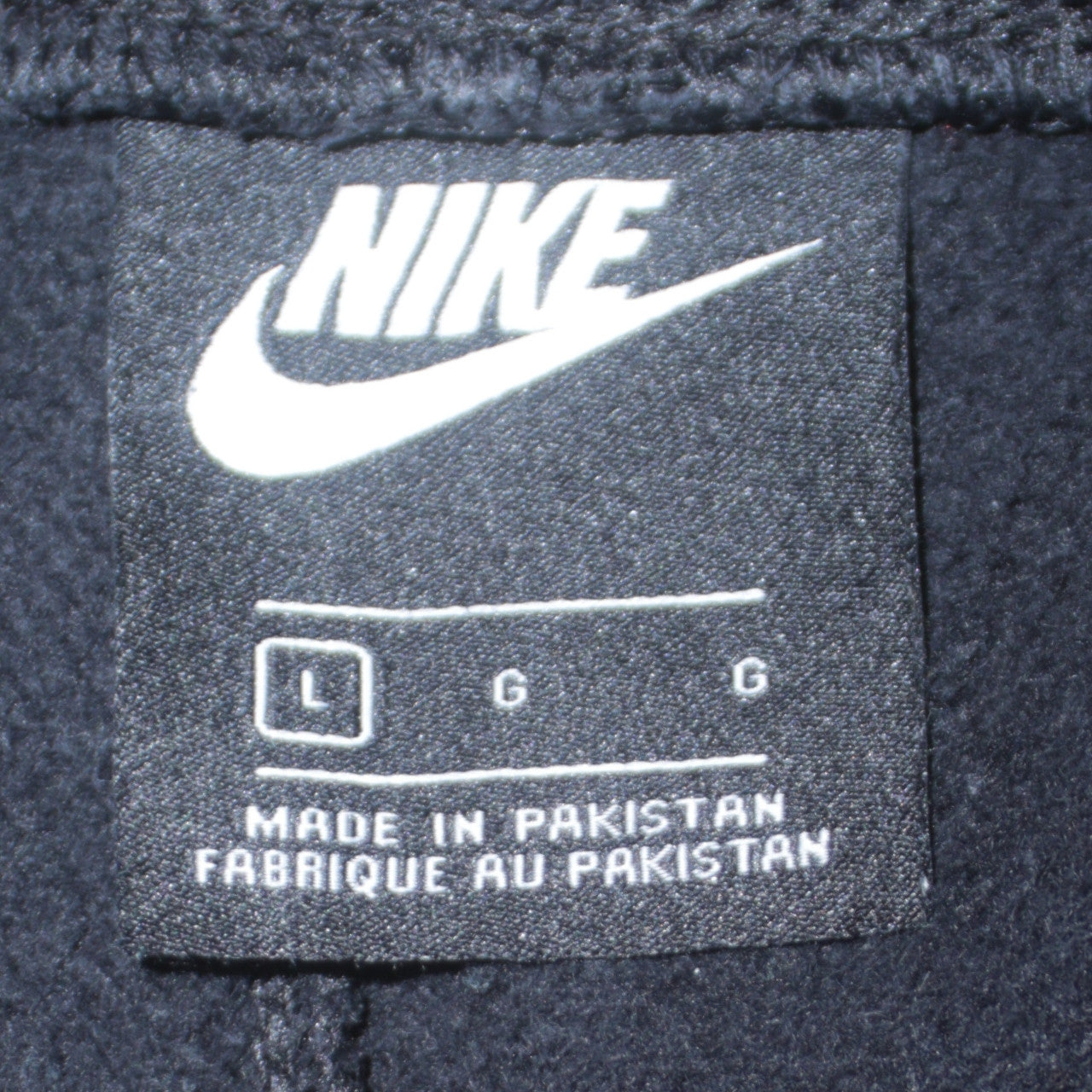 Nike Men's Black Jogger Sweatpants L Regular Fit Fleece Trousers