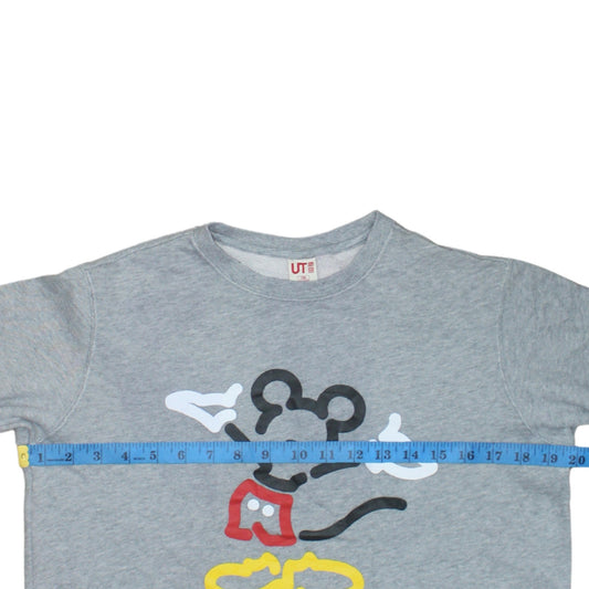 Uniqlo Girls Grey Disney Pullover Sweatshirt 14 Years Long Sleeve Graphic