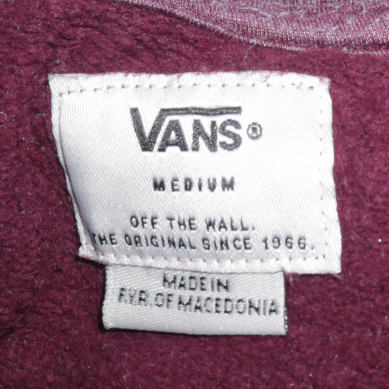 Vans Men's Purple Crew Neck Pullover Sweatshirt Medium