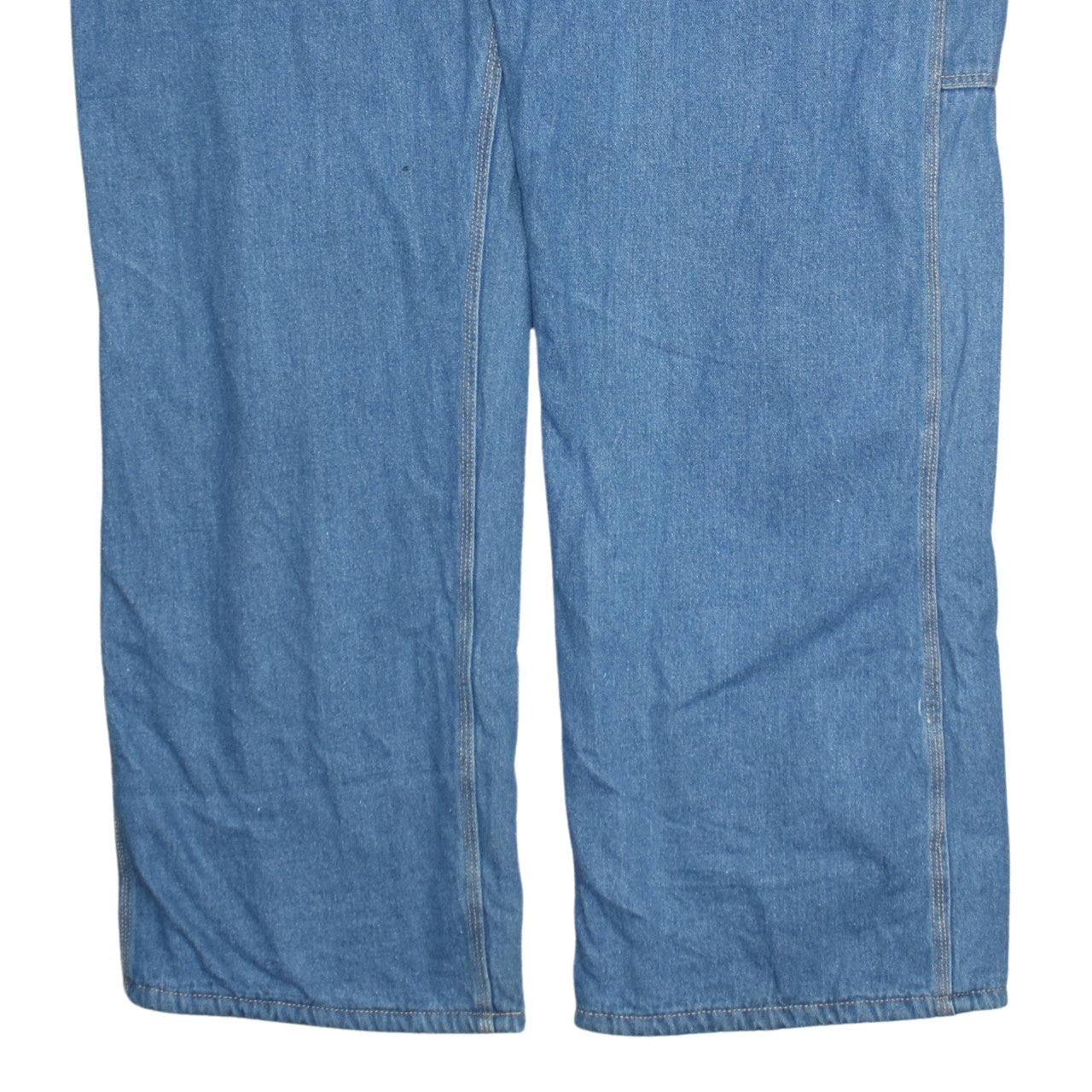 Faded Glory Men Blue 42x32 Relaxed Straight Lined Denim Jeans