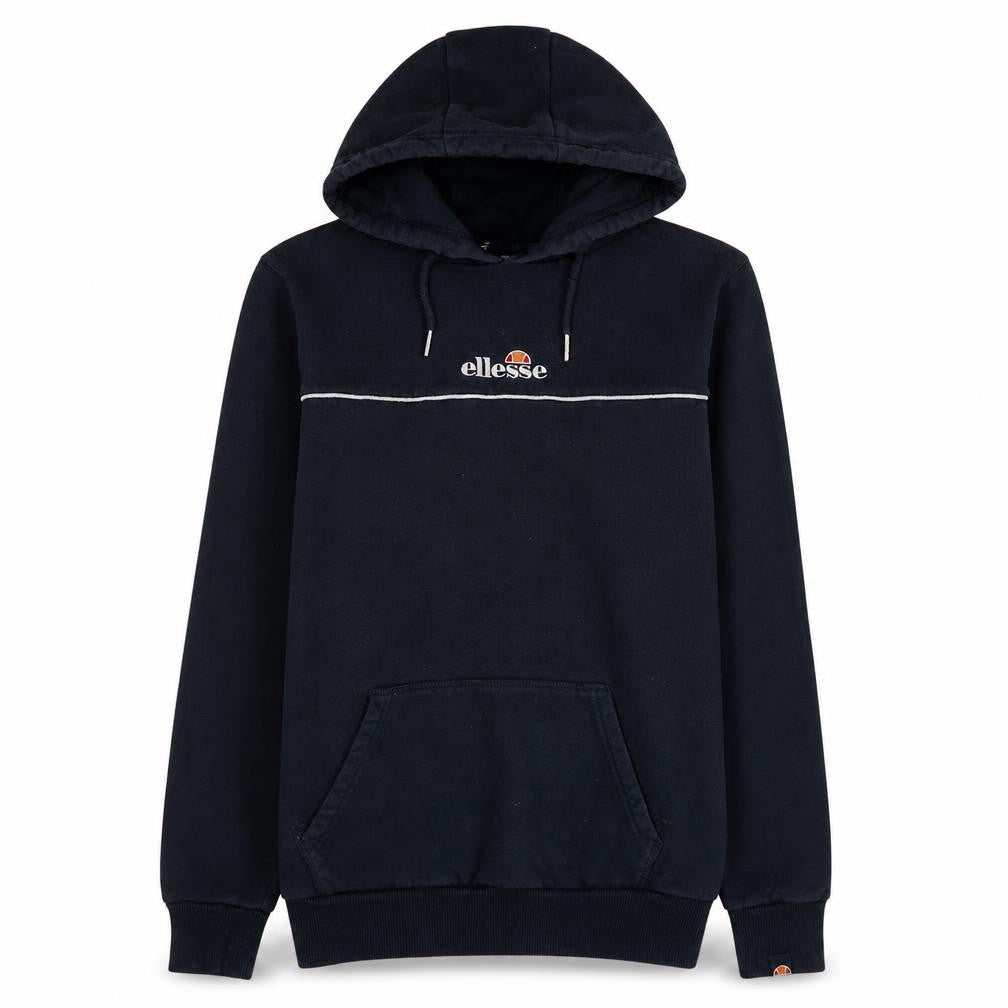 Ellesse Men's Blue Pullover Hoodie M Embroidered Logo Fleece
