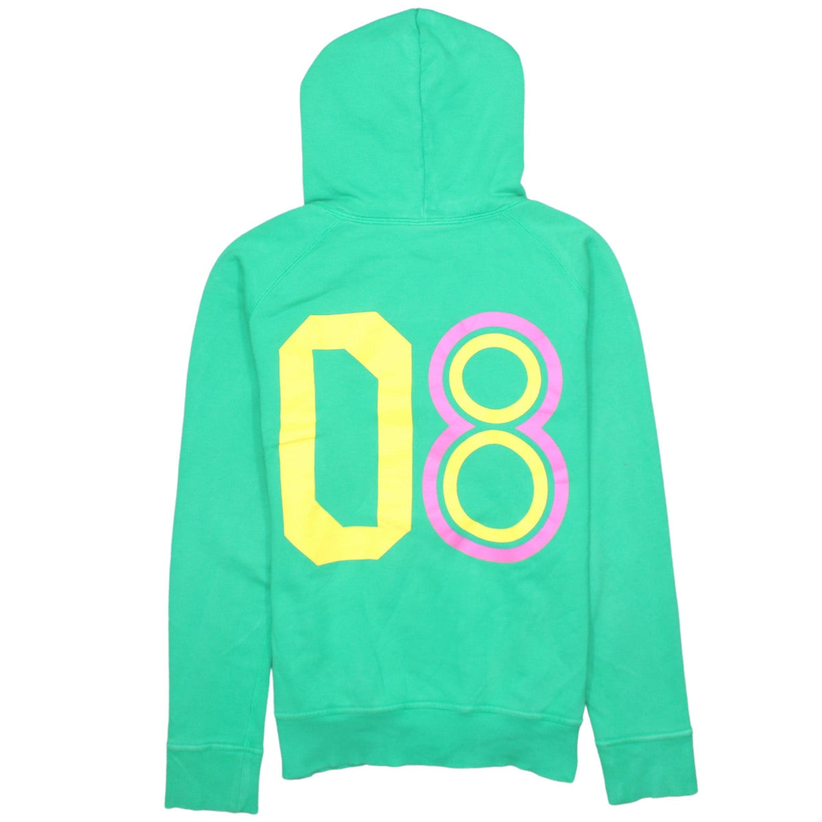 Brand and care label for Nike Women's Green Pullover Hoodie M Hooded Sweatshirt 08 Print