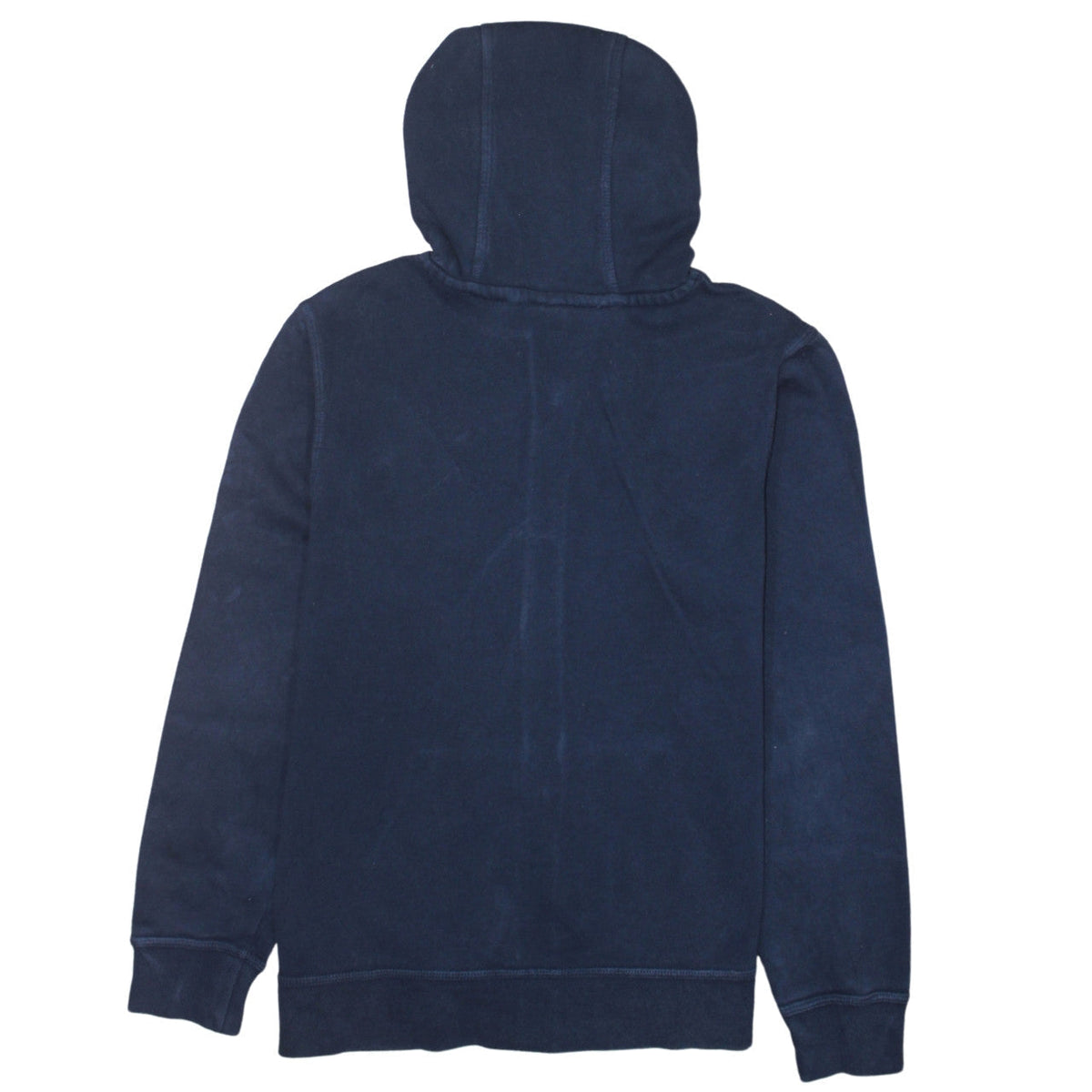 Brand and care label for Nike boys’ navy blue full zip hoodie xl 13-15 years cotton blend