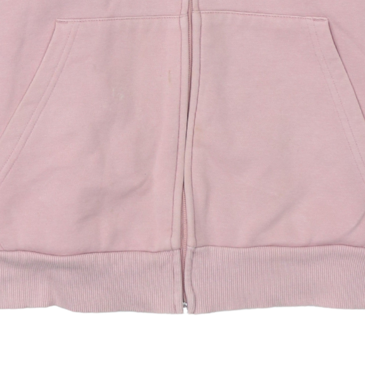 Puma Womens Pink Full Zip Hoodie XL - Soft Fleece Lined Sweatshirt