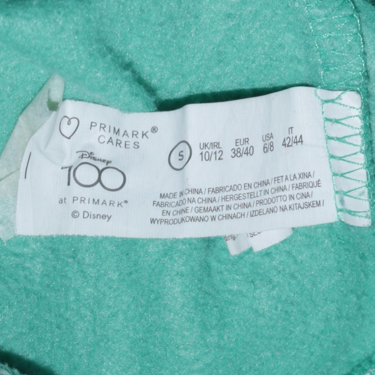 Disney x Primark Women Green Mickey & Pluto Sweatshirt Size S 10/12