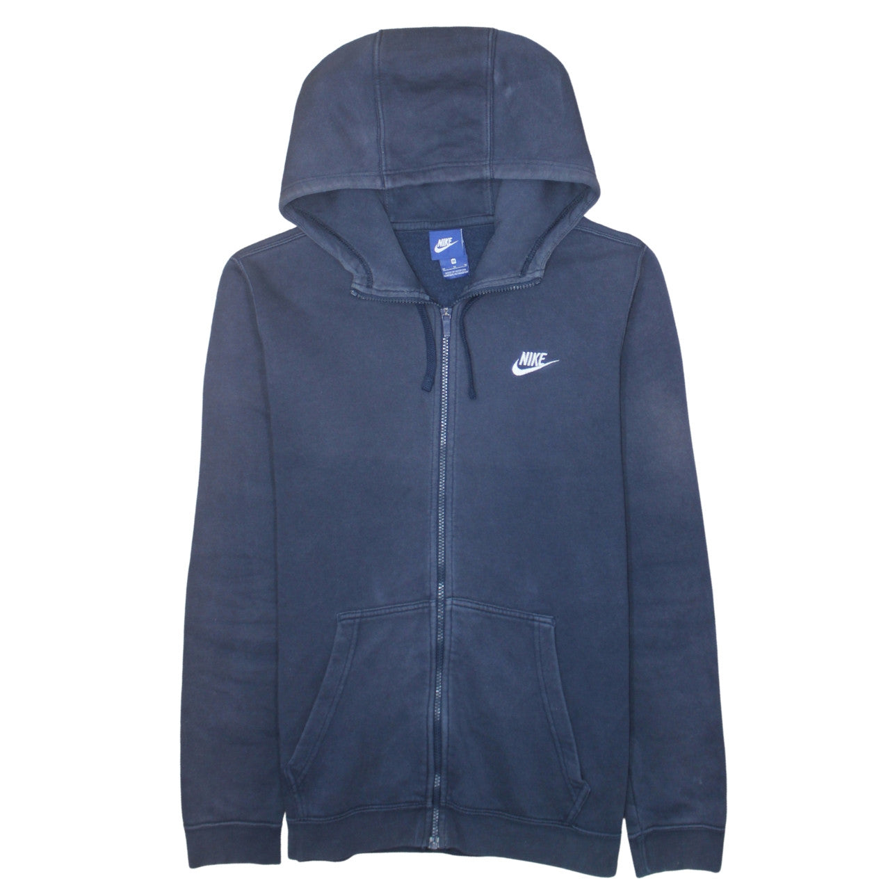 Nike Men's Blue Full Zip Hoodie Fleece Sweatshirt Size M