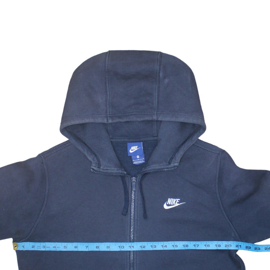 Nike Men's Blue Full Zip Hoodie Fleece Sweatshirt Size M