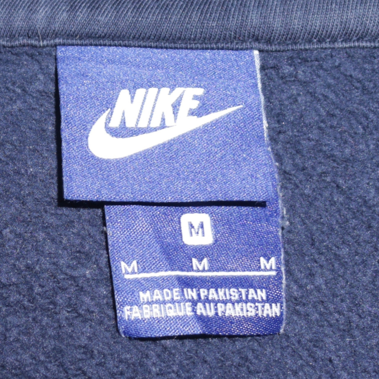 Nike Men's Blue Full Zip Hoodie Fleece Sweatshirt Size M