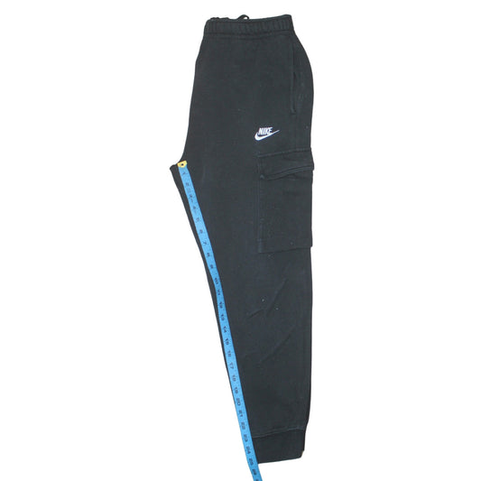 Nike Men's Black Cargo Fleece Joggers Trousers Size S Regular Fit