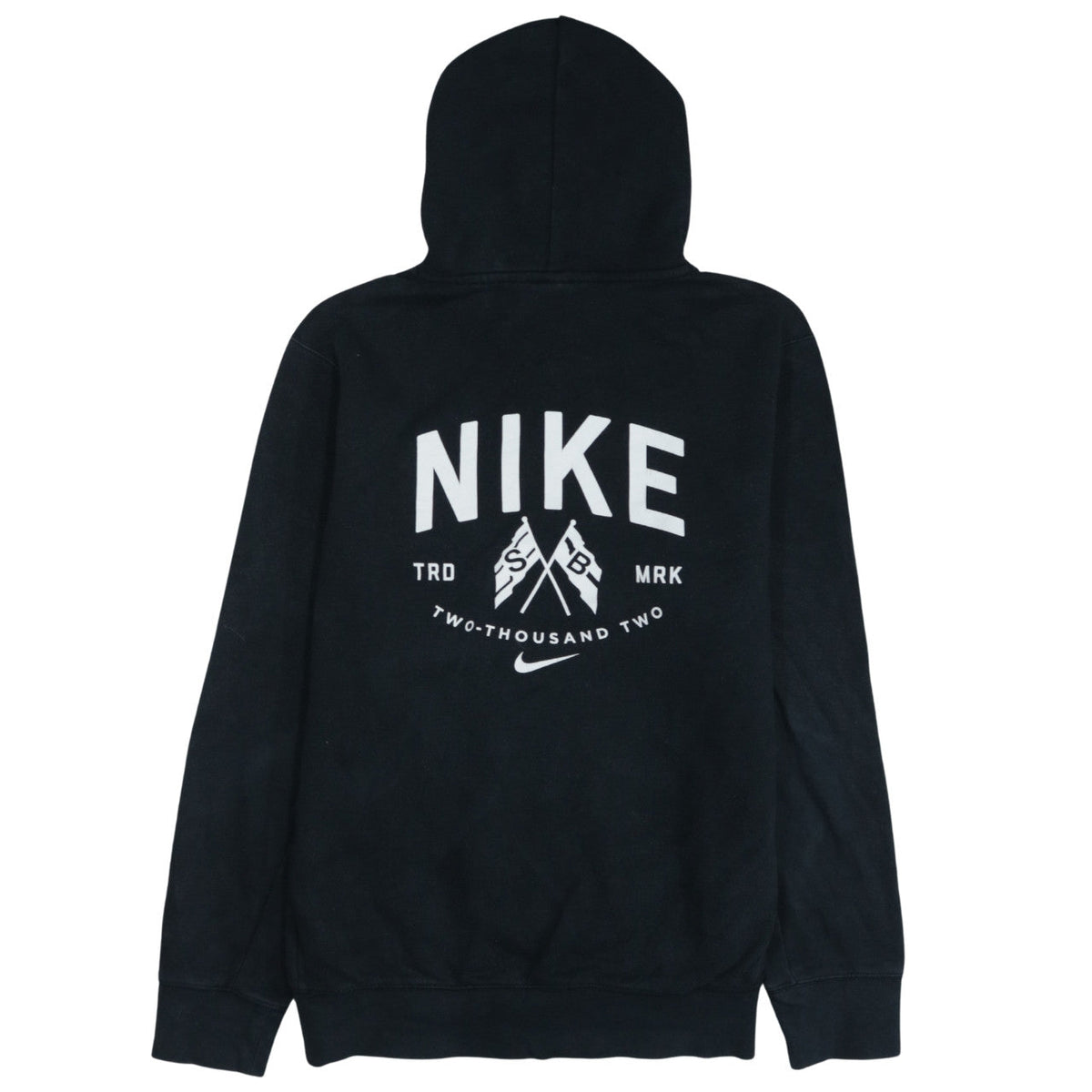 Additional front view of Nike SB Men's Black Pullover Hoodie M Logo Skateboarding Fleece