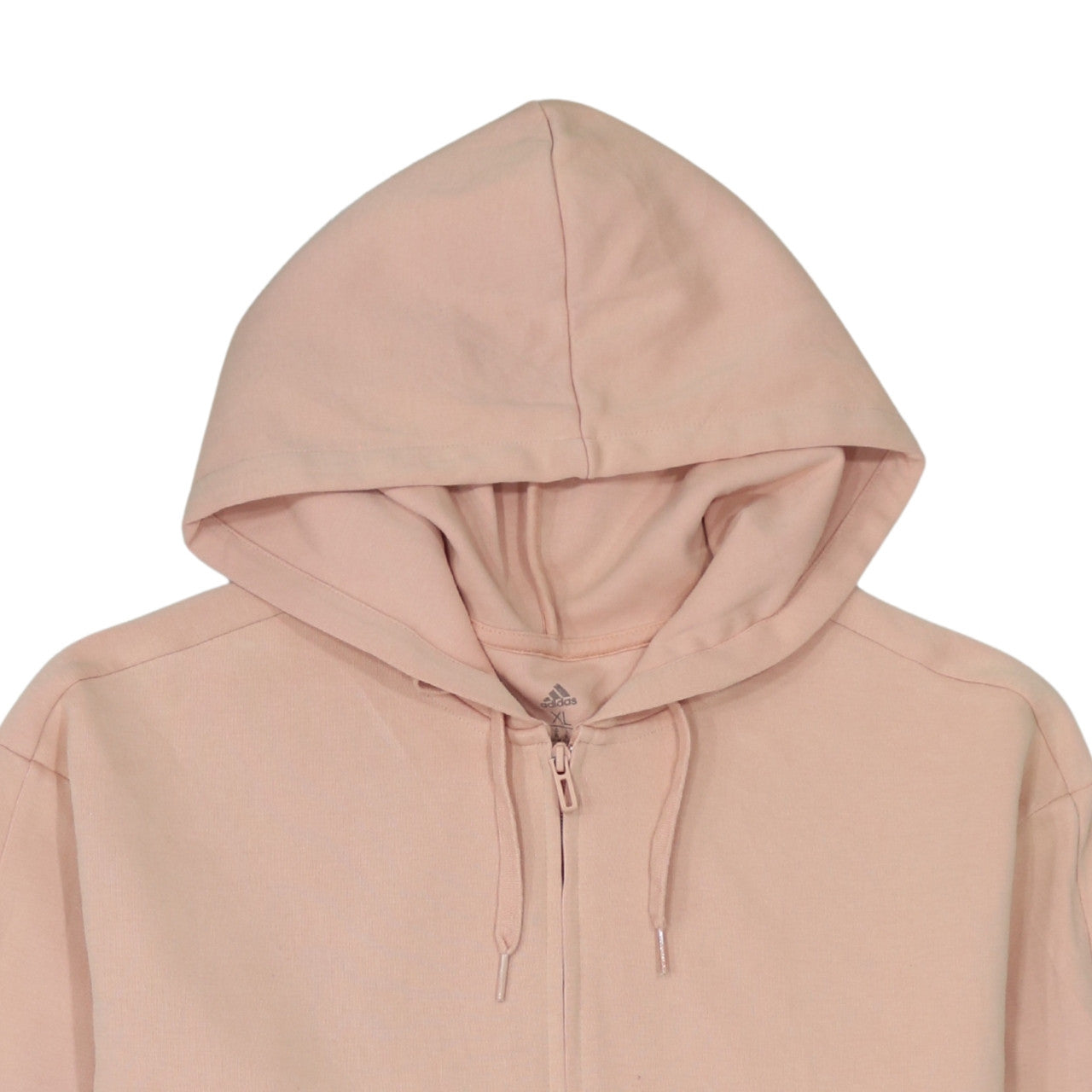 Adidas Women’s Pink Full Zip Hoodie XL - Hooded Sweatshirt Casual