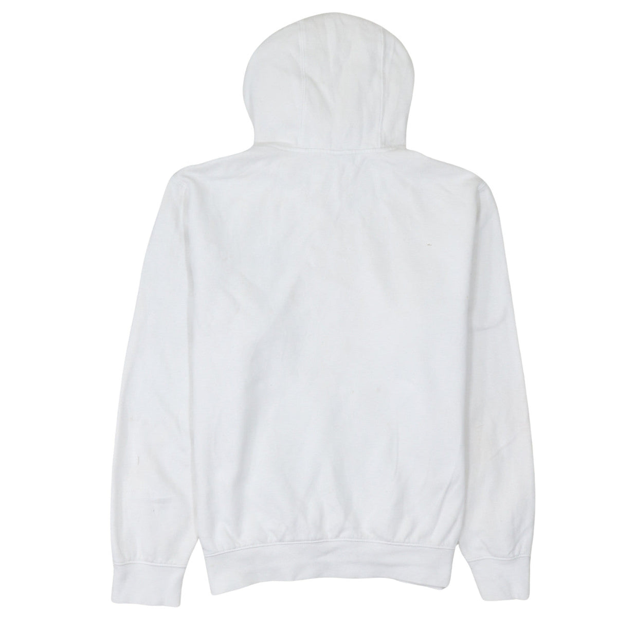 Brand and care label for Nike Men’s White Pullover Hoodie M Sports Fleece Sweatshirt